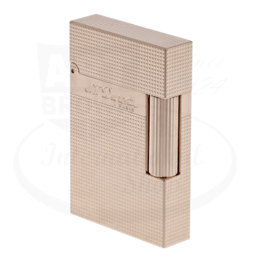 S.T. Dupont Ligne 2 Small Perfect Cling Diamond Head Rose Gold Lighter C18691 metal textured compact design