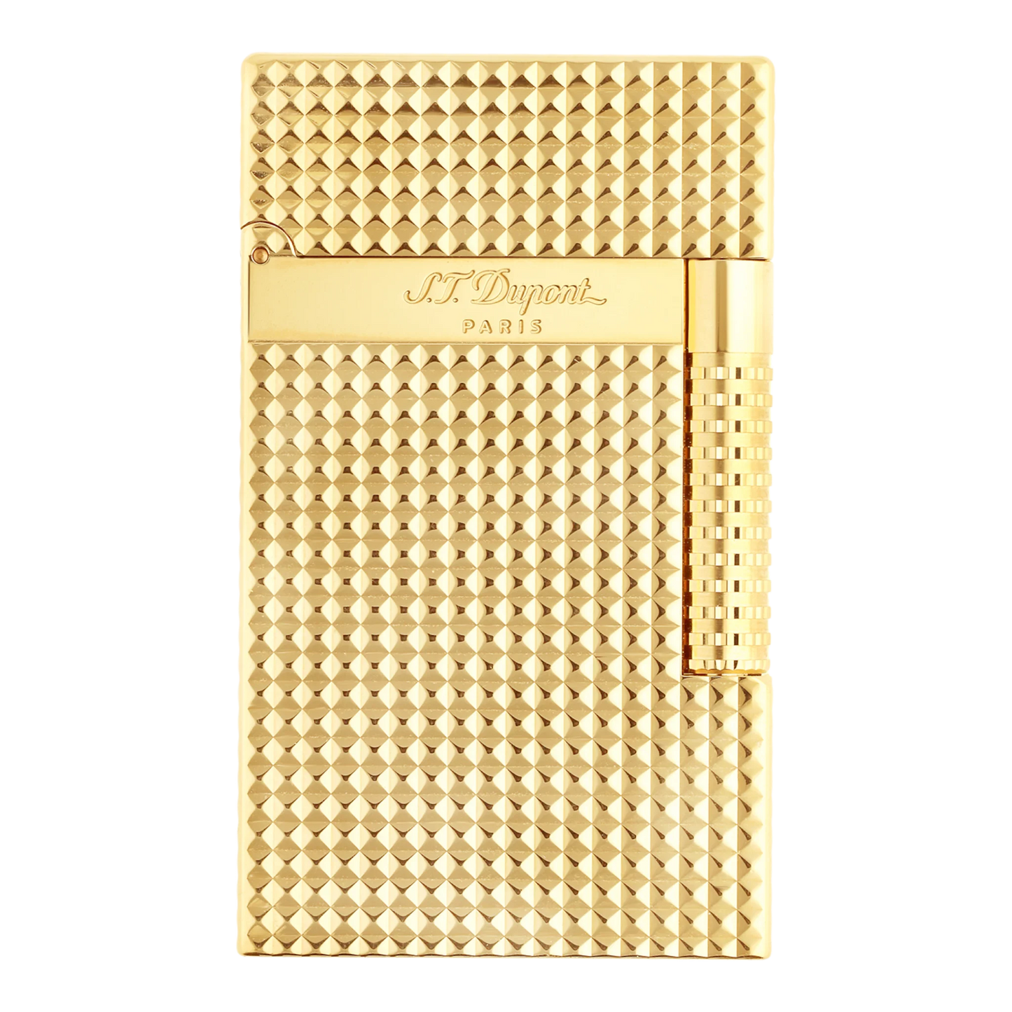 S.T. Dupont Le New Grand Perfect Cling Yellow Gold Diamond Head Lighter, C23009