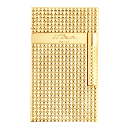 S.T. Dupont Le New Grand Perfect Cling Yellow Gold Diamond Head Lighter, C23009