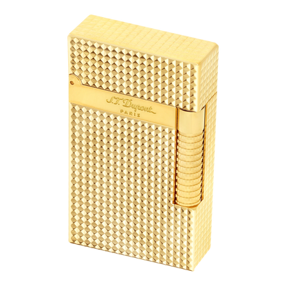 S.T. Dupont Le New Grand Perfect Cling Yellow Gold Diamond Head Lighter, C23009