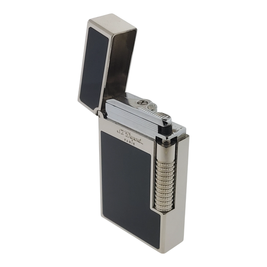 S.T. Dupont Demo Model New Le Grand Perfect Cling Black Lacquer and Palladium Lighter, C23010-D4