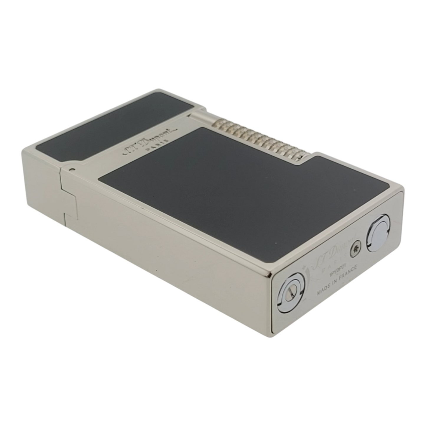 S.T. Dupont Demo Model New Le Grand Perfect Cling Black Lacquer and Palladium Lighter, C23010-D4