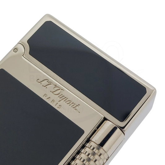 S.T. Dupont Display Model New Le Grand Perfect Cling Black Lacquer and Palladium Lighter, C23010-D5
