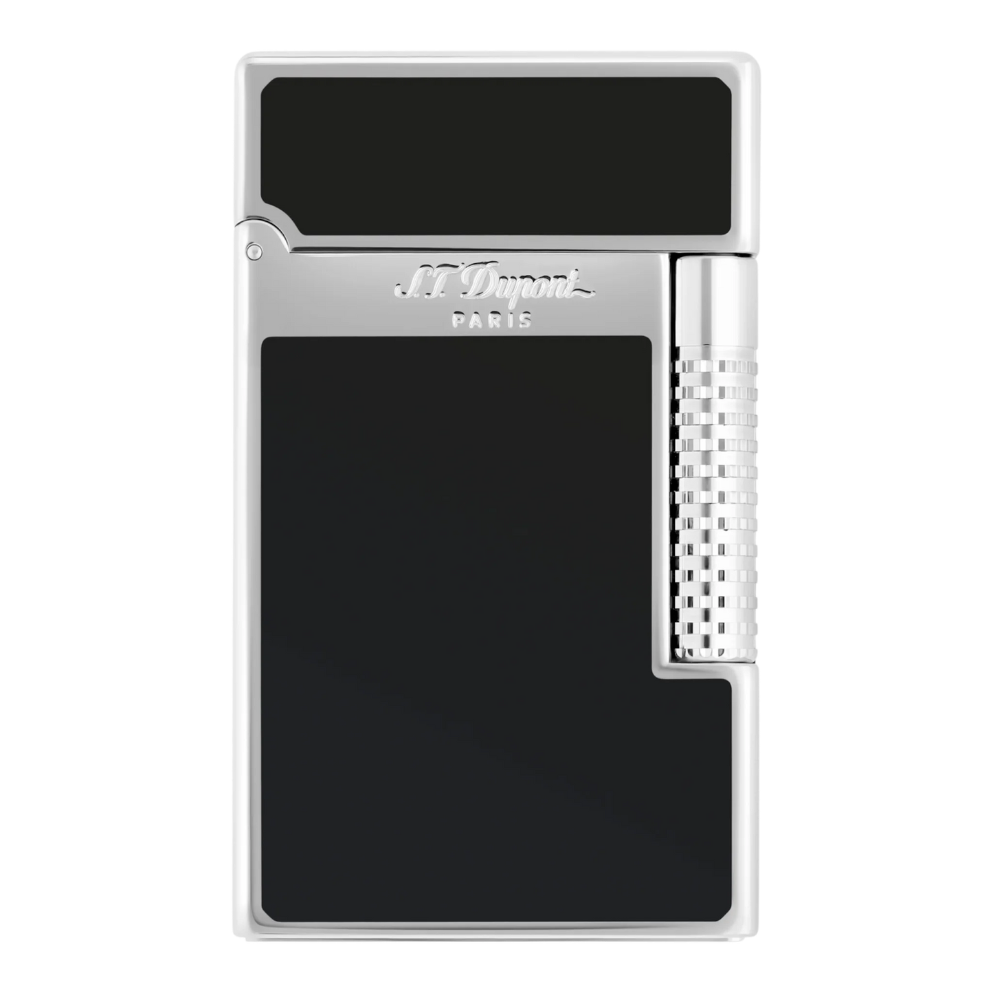S.T. Dupont New Le Grand Perfect Cling Black Lacquer and Palladium Lighter, C23010