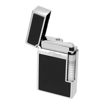 S.T. Dupont New Le Grand Perfect Cling Black Lacquer and Palladium Lighter, C23010