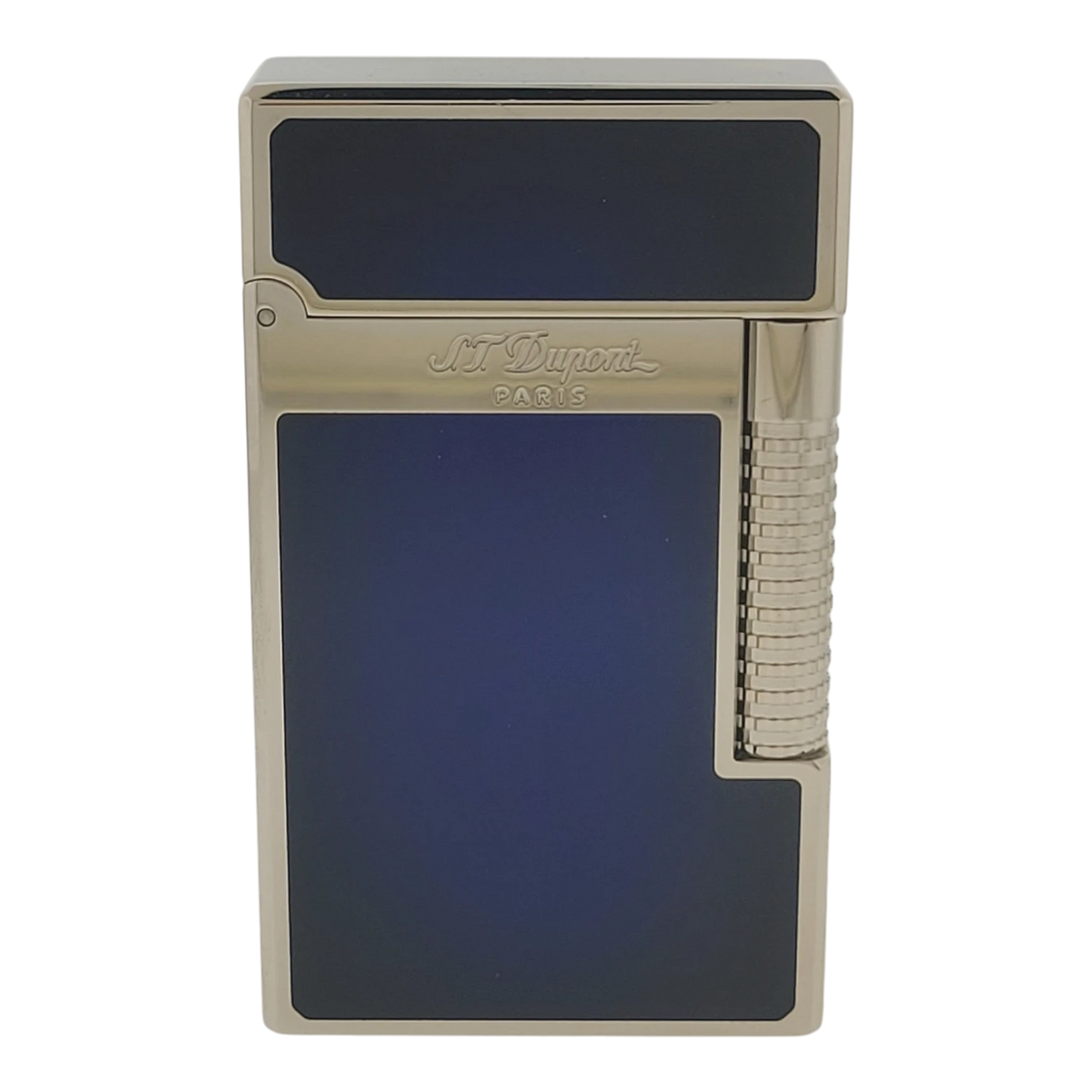 S.T. Dupont Demo Model New Le Grand Perfect Cling Blue Lacquer and Palladium Lighter, C23013-D2
