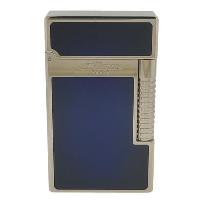 S.T. Dupont Demo Model New Le Grand Perfect Cling Blue Lacquer and Palladium Lighter, C23013-D2