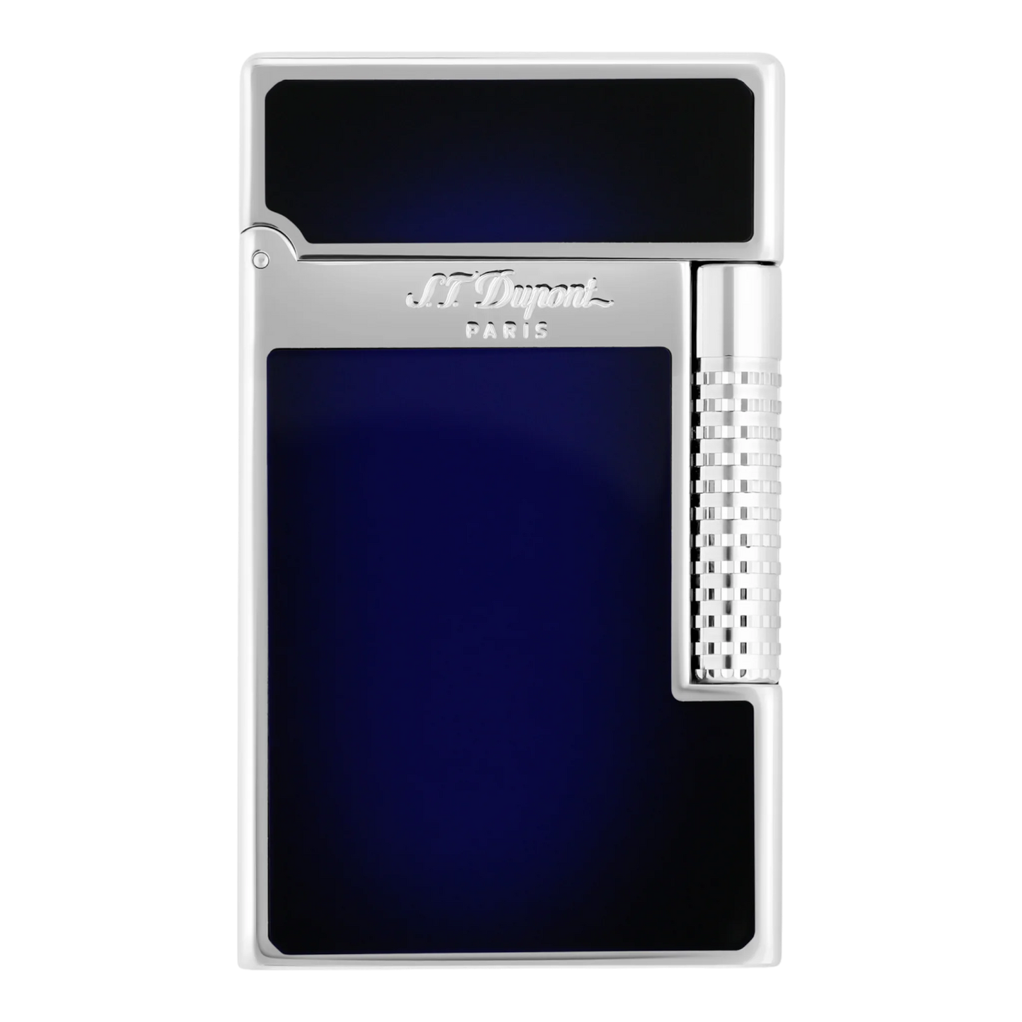 S.T. Dupont Le New Grand Perfect Cling Blue Lacquer and Palladium Lighter, C23013
