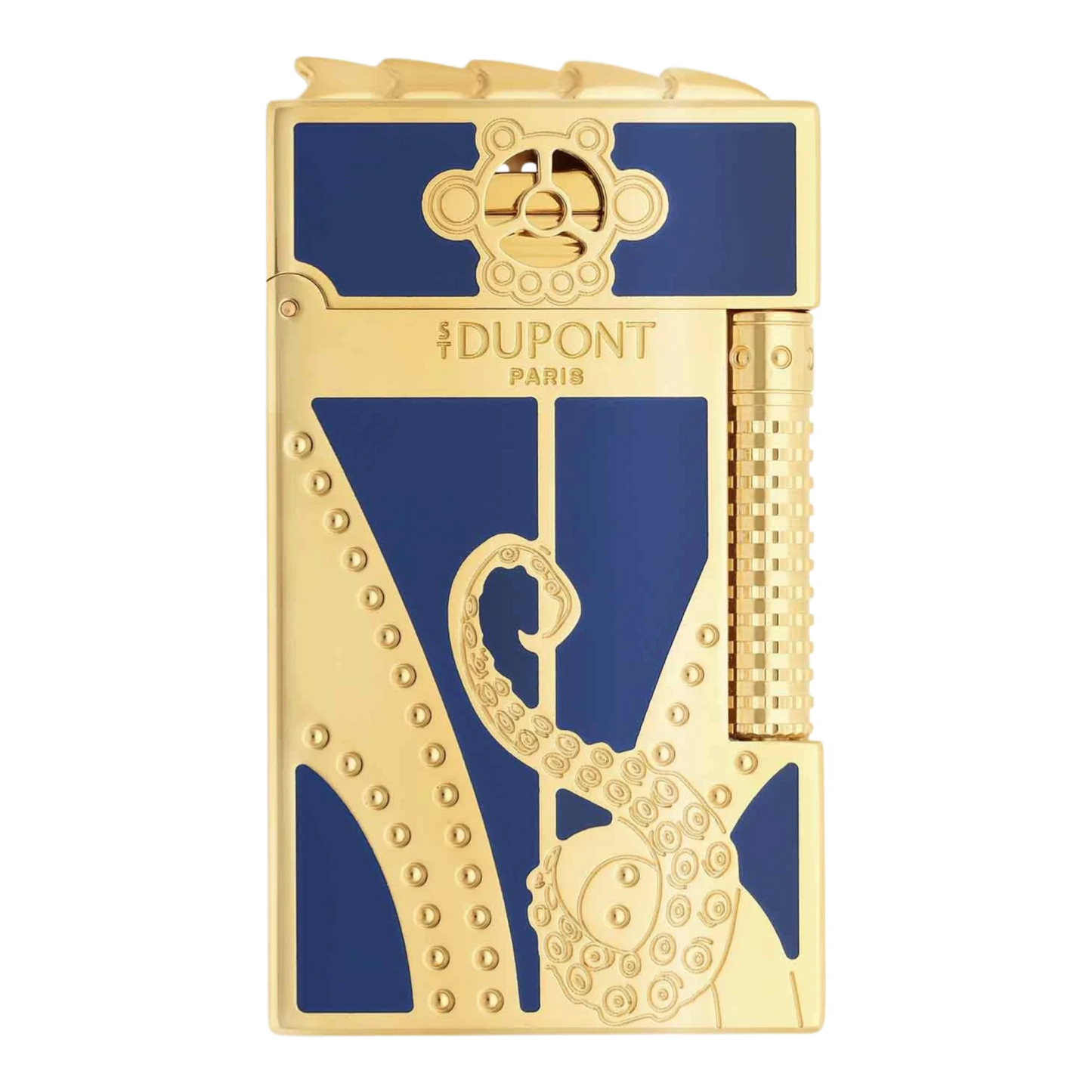 S.T. Dupont Limited Edition 20,000 Leagues Under the Sea, Blue Gulf Stream Smoking Set, C23050 gallery 5 luxury lighter detail