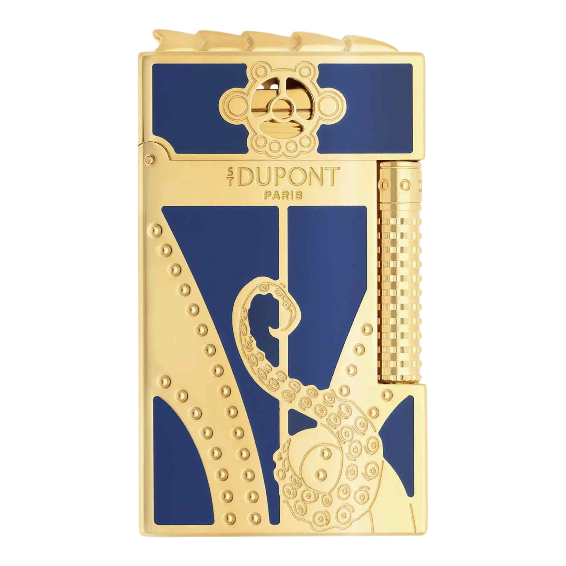 S.T. Dupont Limited Edition 20,000 Leagues Under the Sea, Blue Gulf Stream Smoking Set, C23050 gallery 5 luxury lighter detail