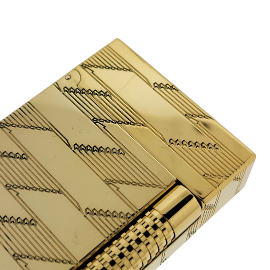 S.T. Dupont Display Model New Le Grand Monogram 1872 Gold Lighter, C23178-D