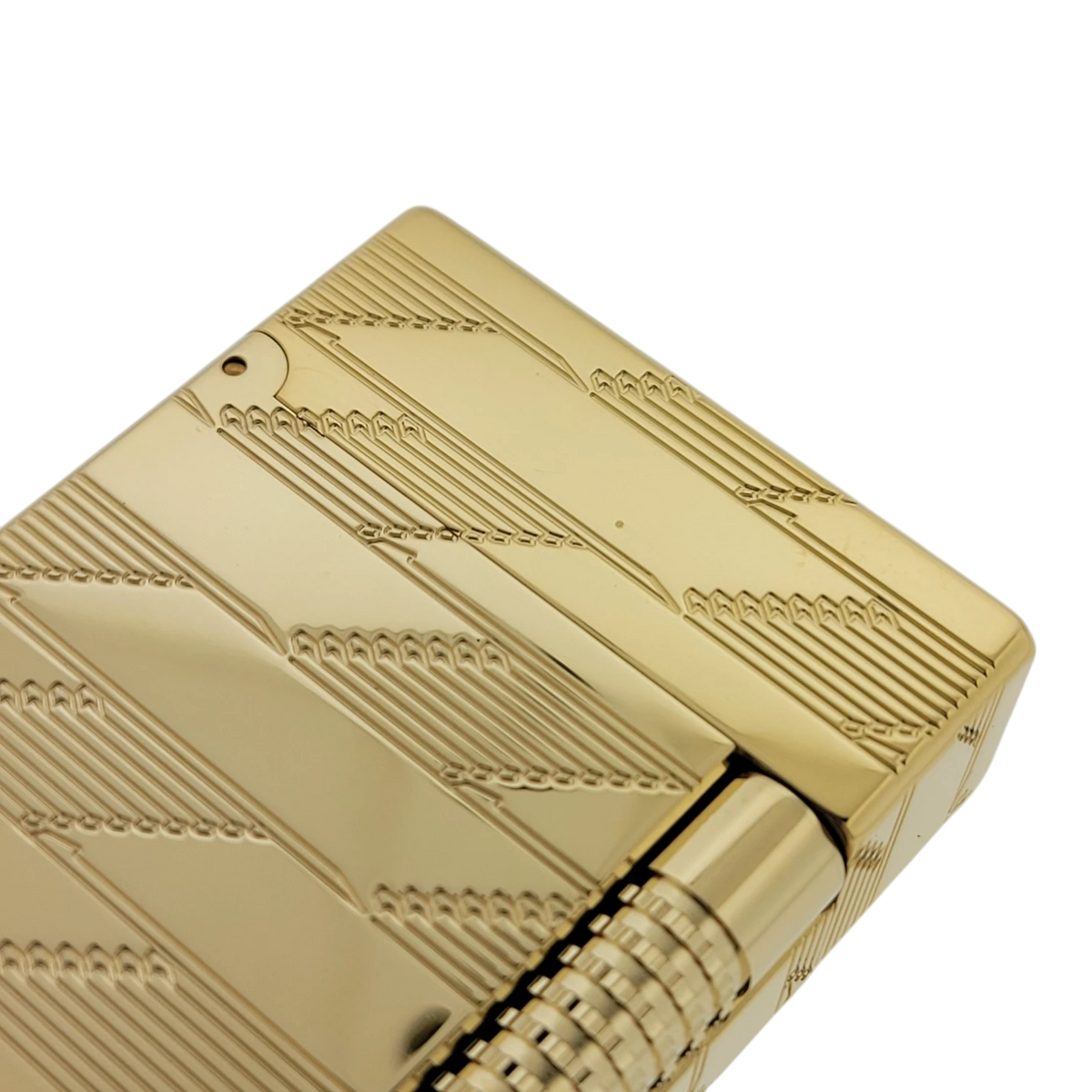S.T. Dupont Display Model New Le Grand Monogram 1872 Gold Lighter, C23178-D