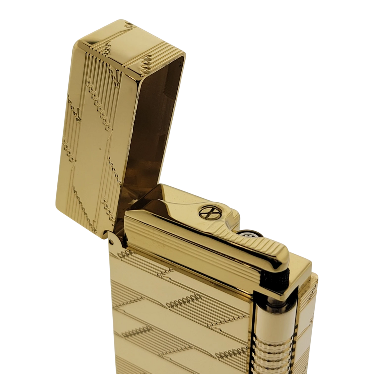 S.T. Dupont Display Model New Le Grand Monogram 1872 Gold Lighter, C23178-D