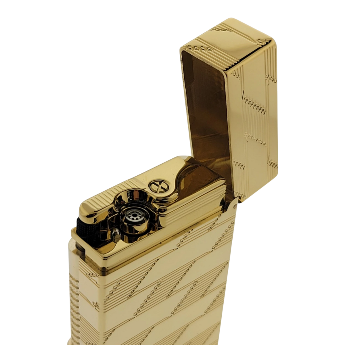 S.T. Dupont Display Model New Le Grand Monogram 1872 Gold Lighter, C23178-D