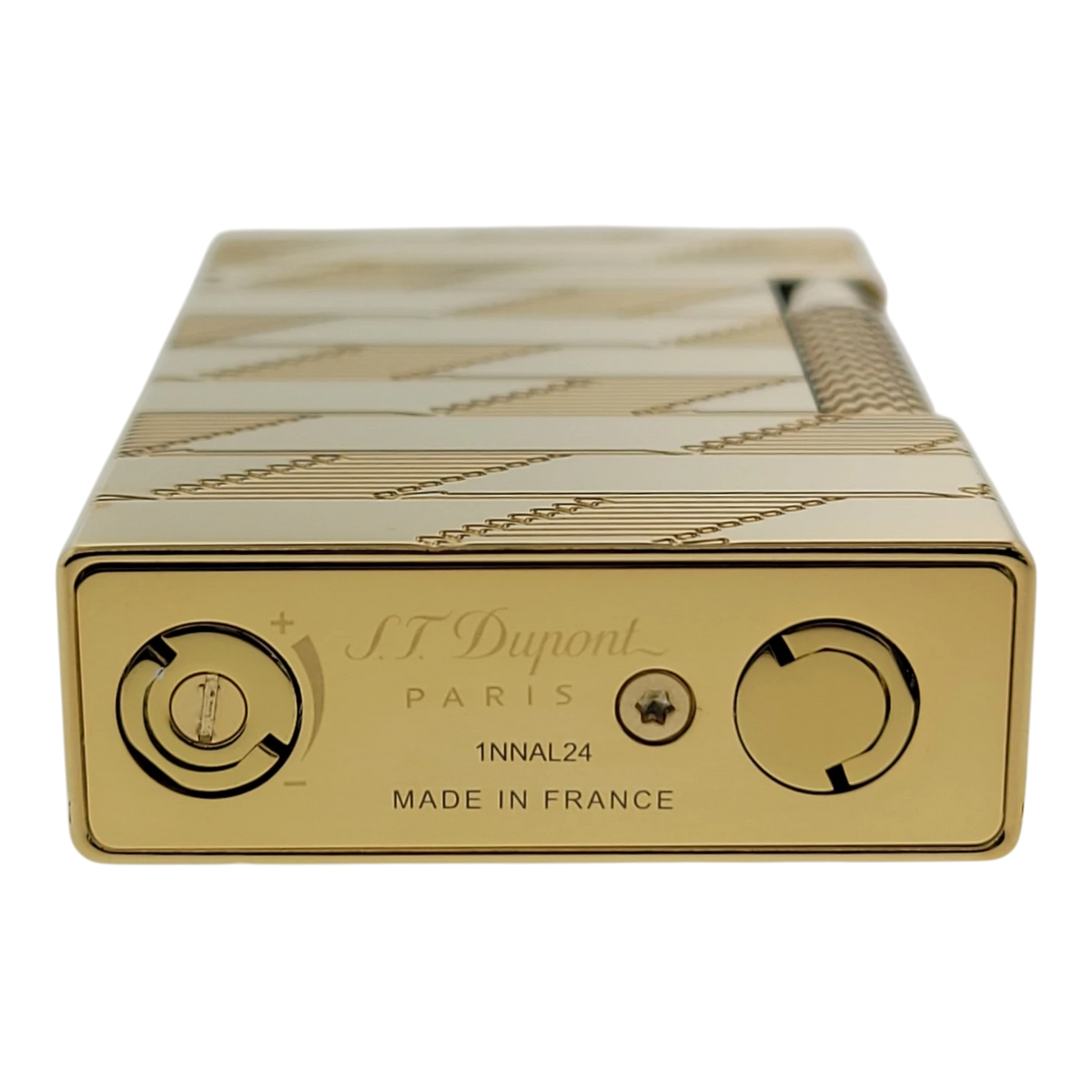 S.T. Dupont Display Model New Le Grand Monogram 1872 Gold Lighter, C23178-D