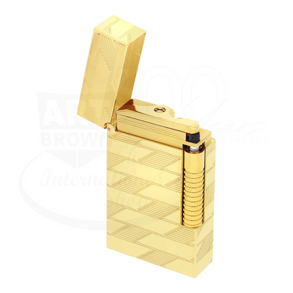 S.T. Dupont New Le Grand Monogram 1872 Gold Lighter, C23178