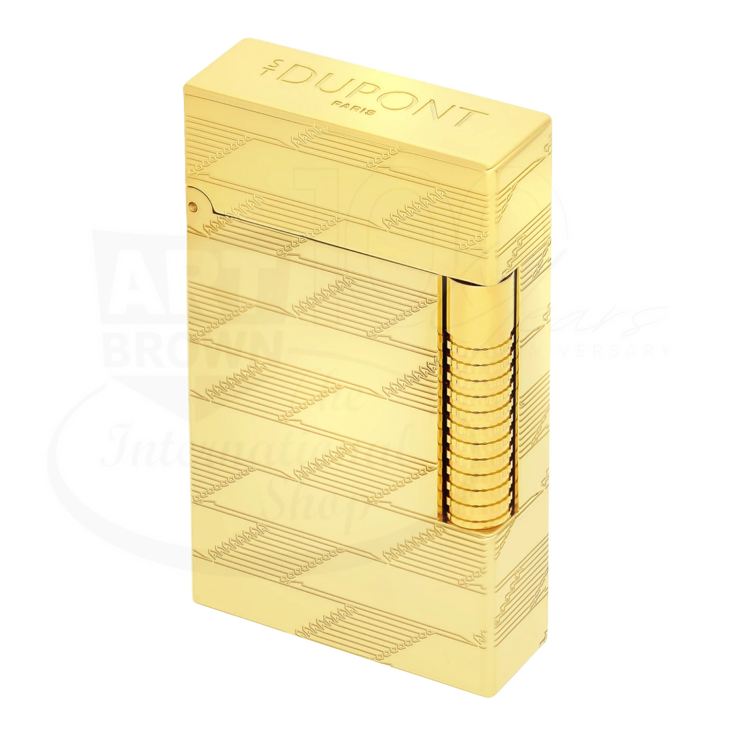 S.T. Dupont New Le Grand Monogram 1872 Gold Lighter, C23178