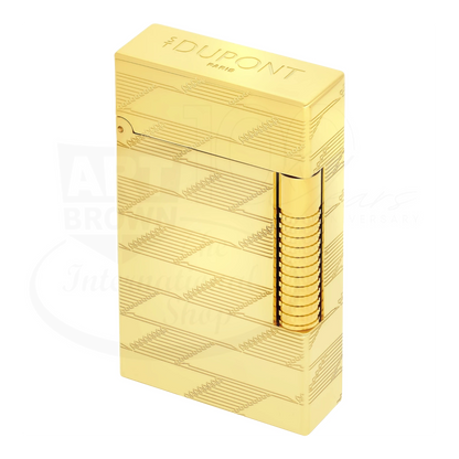 S.T. Dupont New Le Grand Monogram 1872 Gold Lighter, C23178