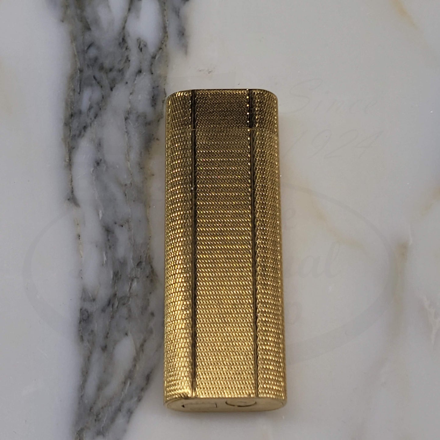 Preowned Vintage Cartier Gold Barley Grain Lighter, Cartier-10