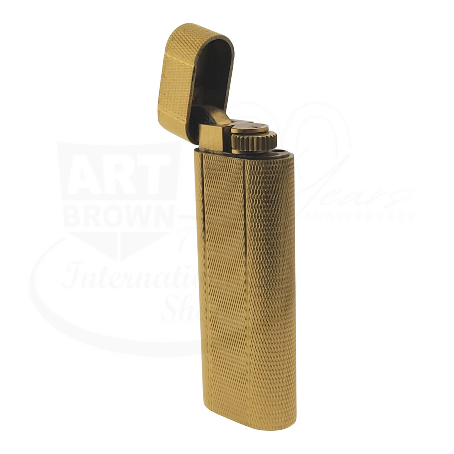 Preowned Vintage Cartier Gold Barley Grain Lighter, Cartier-10