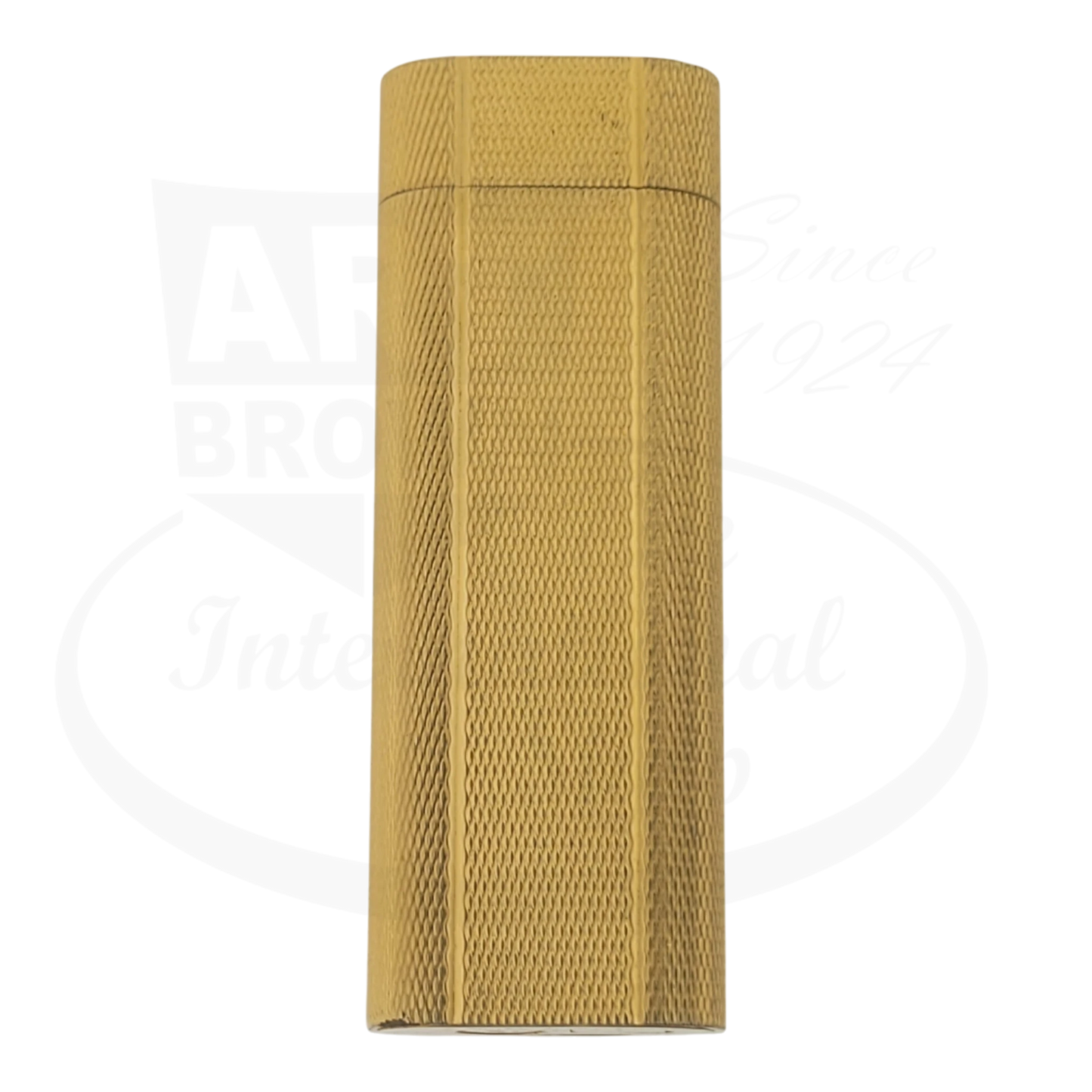 Cartier Vintage Gold Barley Grain Lighter Cartier-10 rectangular textured metal lighter slim design