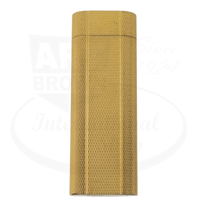 Cartier Vintage Gold Barley Grain Lighter Cartier-10 rectangular textured metal lighter slim design