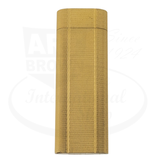 Cartier Vintage Gold Barley Grain Lighter Cartier-10 rectangular textured metal lighter slim design