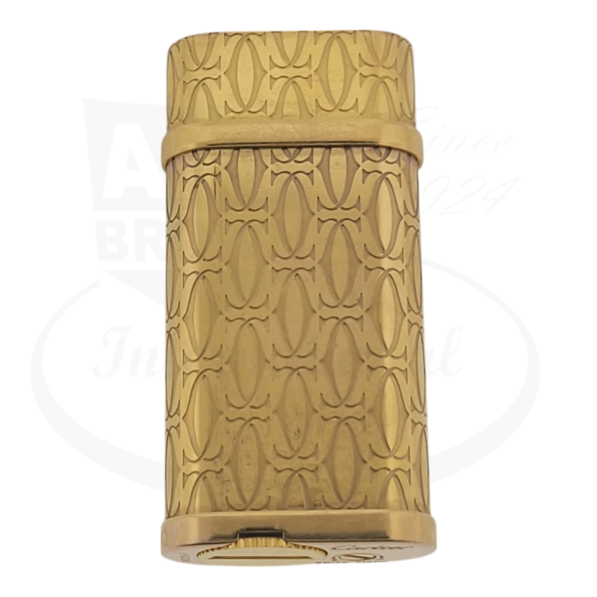 Cartier Preowned Vintage Cartier Pasha Gold Lighter Cartier-7 gold-tone with engraved double C pattern compact design