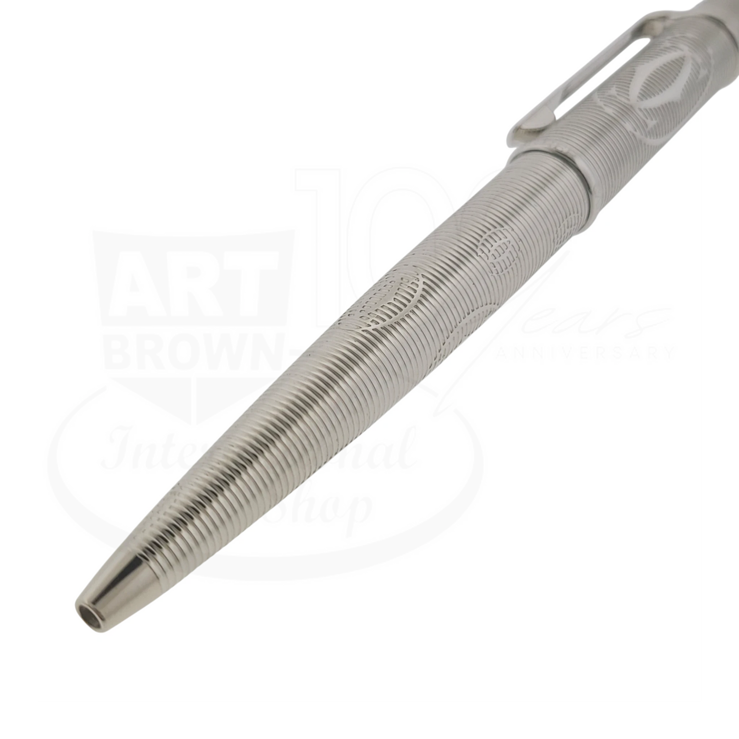 Preowned Cartier Diabolo Platinum Double-C Ballpoint Pen, Cartier-9