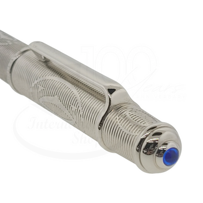 Preowned Cartier Diabolo Platinum Double-C Ballpoint Pen, Cartier-9