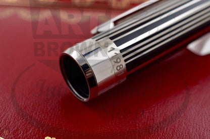 Cartier Pasha Special Edition Barcode with Platinum Finish Rollerball Pen