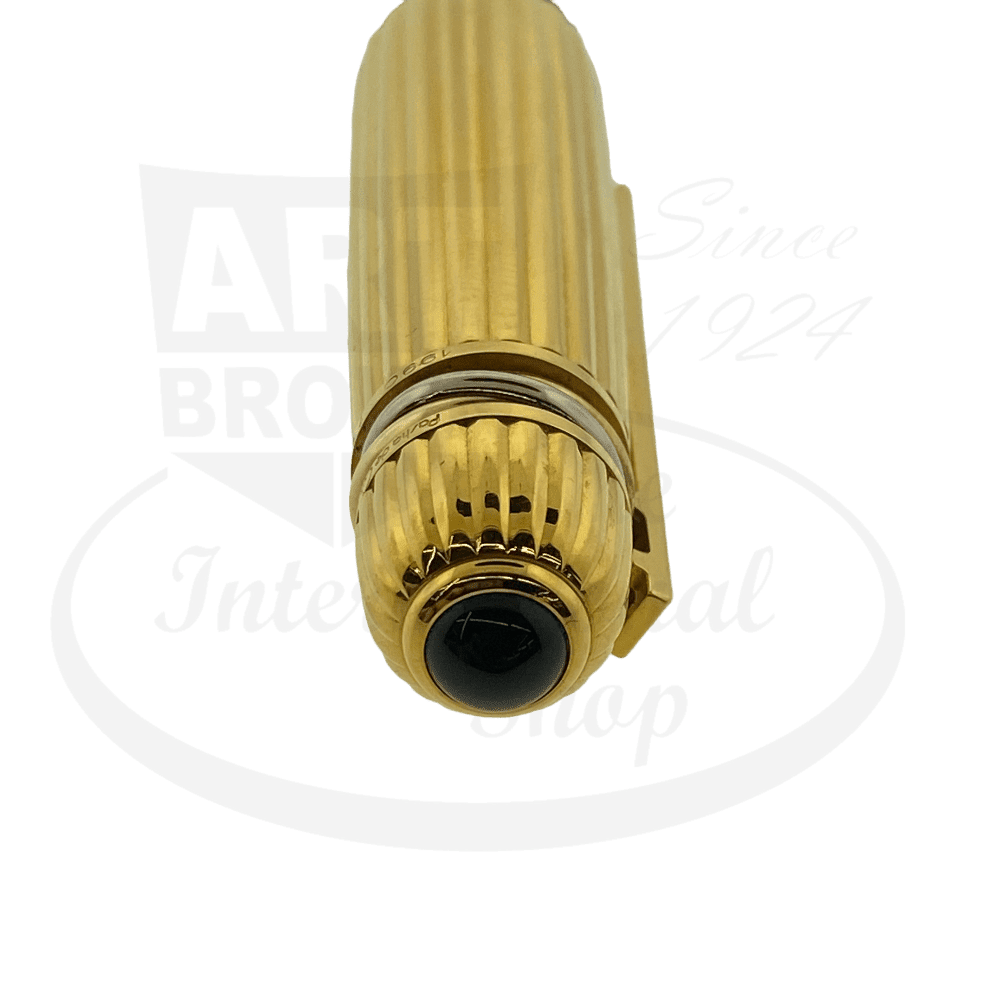 Cartier Vintage Pasha Fountain Pen Black Lacquer with Gold FInish