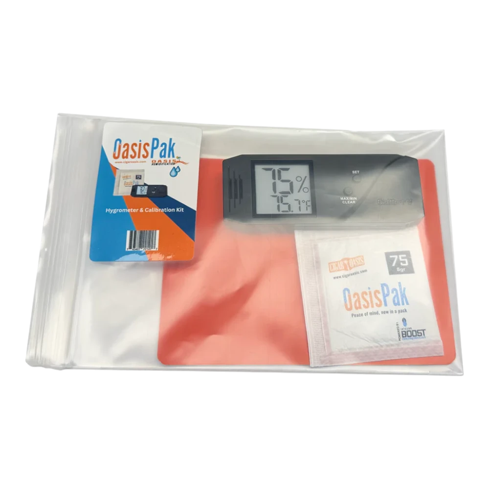 Cigar Oasis Hygrometer & Calibration Kit