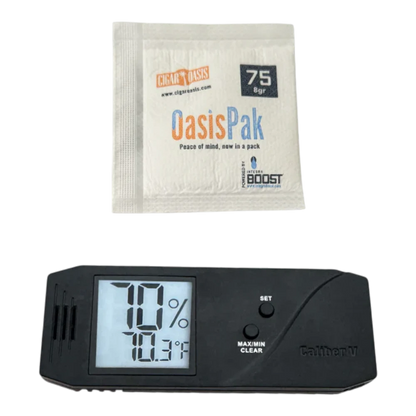 Cigar Oasis Hygrometer & Calibration Kit