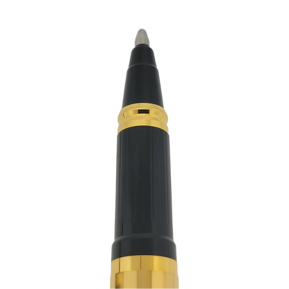 Vintage S.T. Dupont Classique Gold Hexagonal Rollerball & Fountain Pen Set