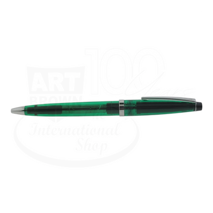 Cross vintage Solo Collectors Edition transparent green resin ballpoint pen with silver-tone accents and black details
