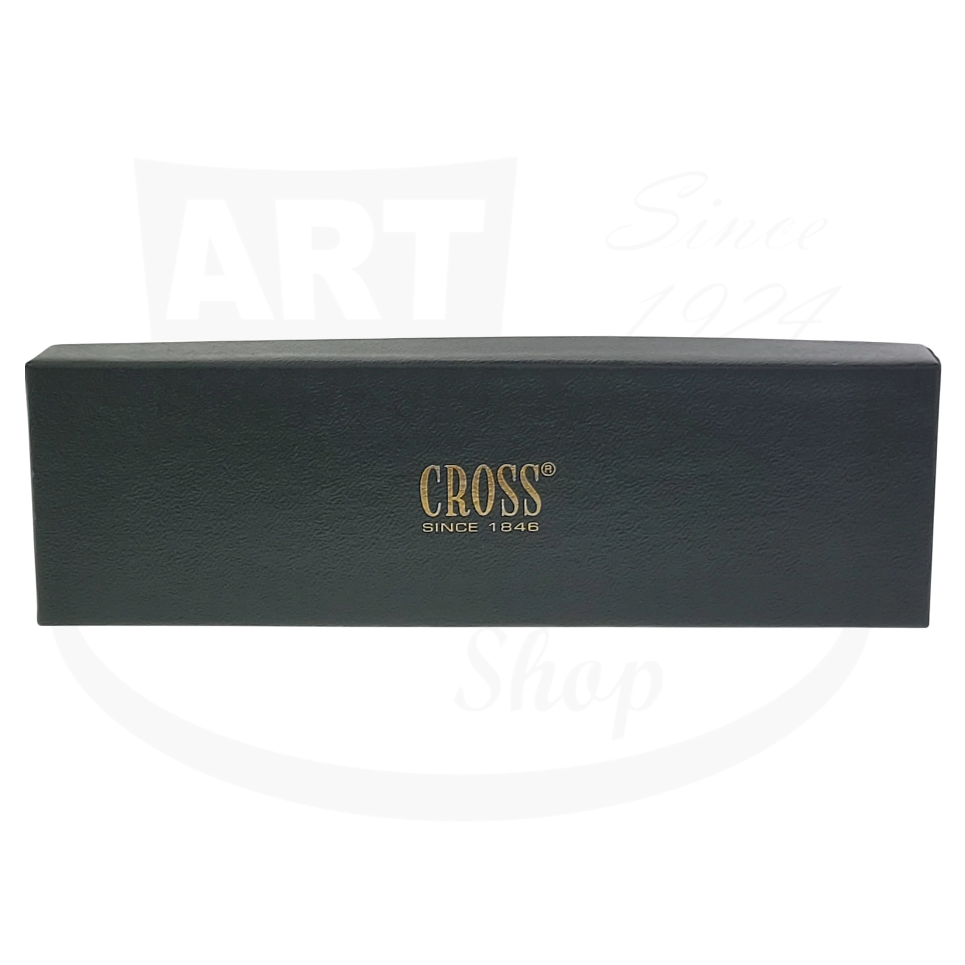 Cross Rare Vintage Cross Solo Collectors Edition pen box in black leather with gold embossed logo and textured finish