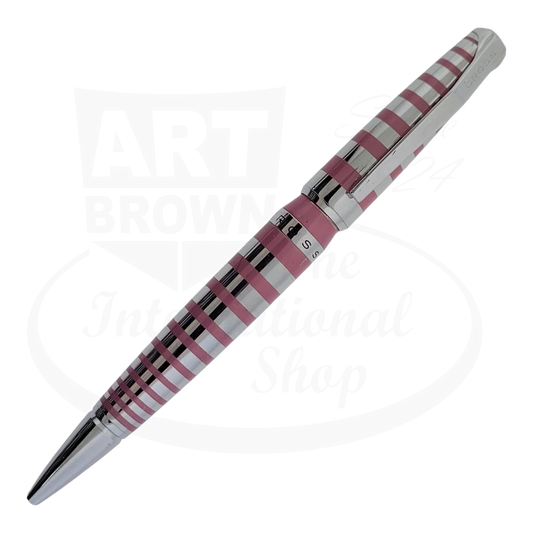 Cross Chrome and Pink Ballpoint Pen & Mechanical Pencil Set