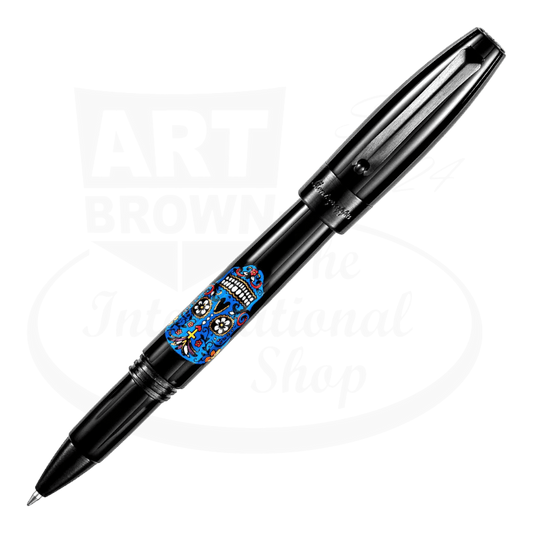 Montegrappa Day Of The Dead Rollerball Pen Blue