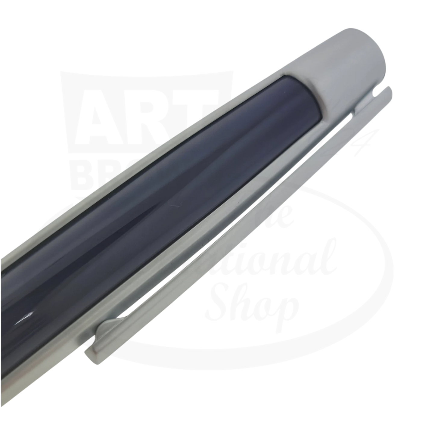 S.T. Dupont Defi Dark Blue & Chrome Ballpoint Pen 405718-2 metal frame navy barrel chrome clip sleek design