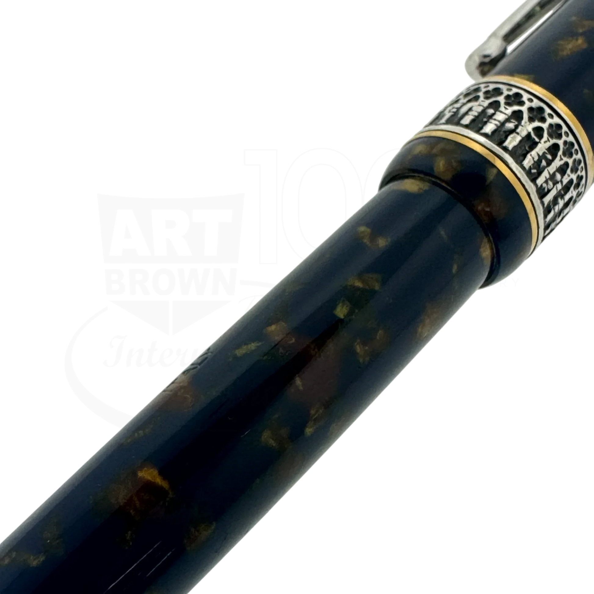 Preowned Delta Venezia Limited Edition Blue & Gold Ballpoint Pen Preowned Delta Venezia Limited Edition Blue & Gold Ballpoint Pen