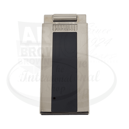 Refurbished S.T. Dupont D-Light Icon Black Lacquer and Palladium Lighter, 021002