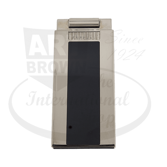 Refurbished S.T. Dupont D-Light Icon Black Lacquer and Palladium Lighter, 021002