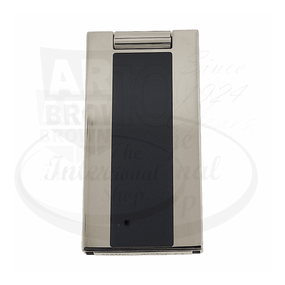 Refurbished S.T. Dupont D-Light Icon Black Lacquer and Palladium Lighter, 021002