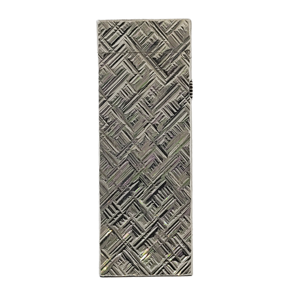 Refurbished Vintage Dunhill Rollagas Silver Cross Hatch Lighter