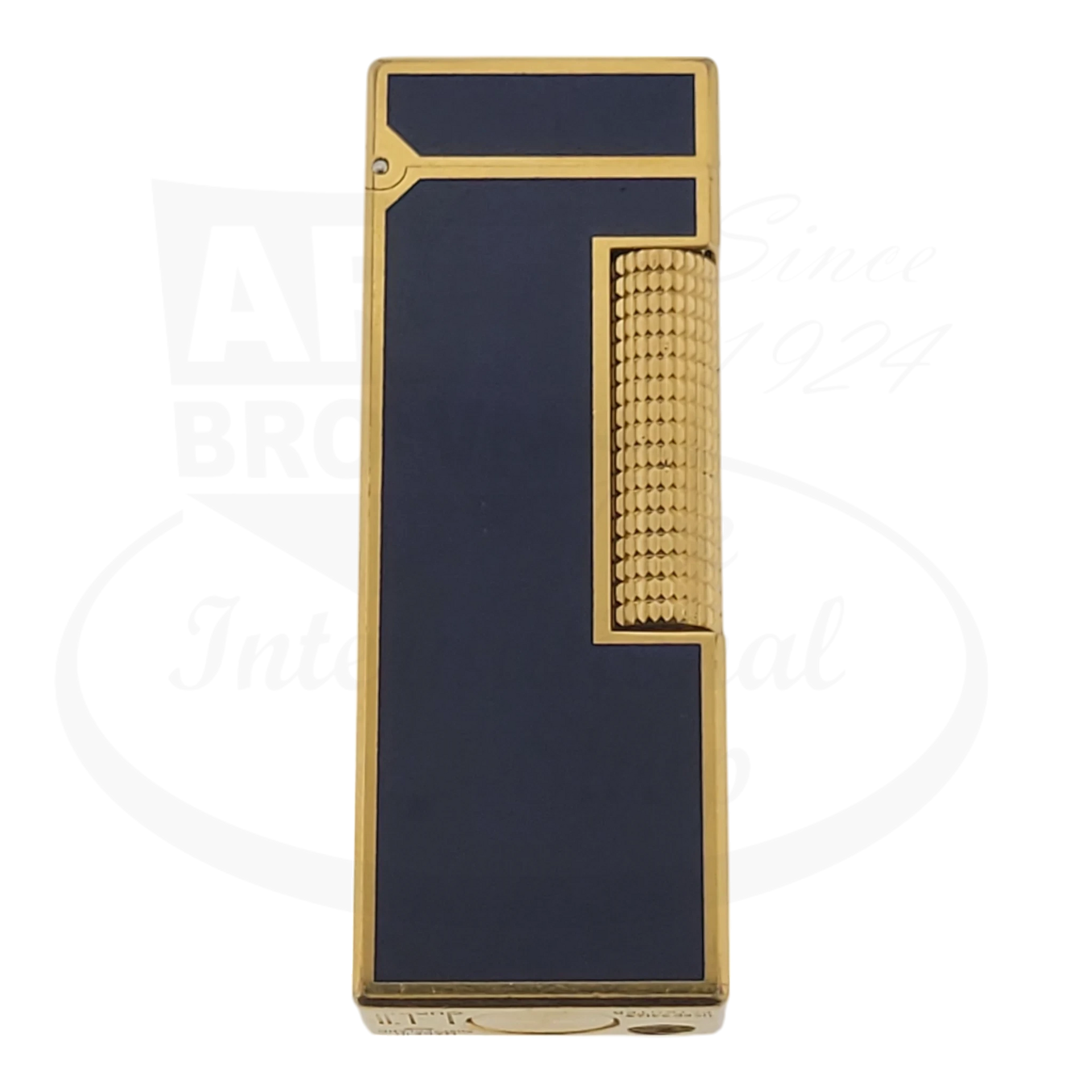 Preowned Vintage Dunhill Blue Marbled Lacquer & Gold Lighter – Art