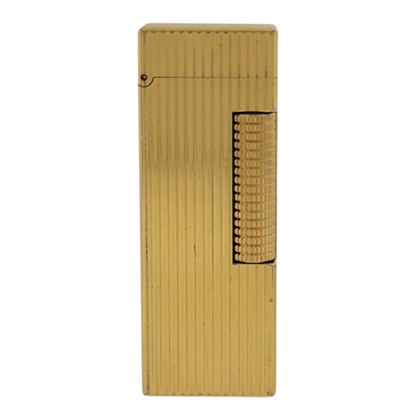 Preowned Dunhill Rollagas Gold Vertical Lines Lighter