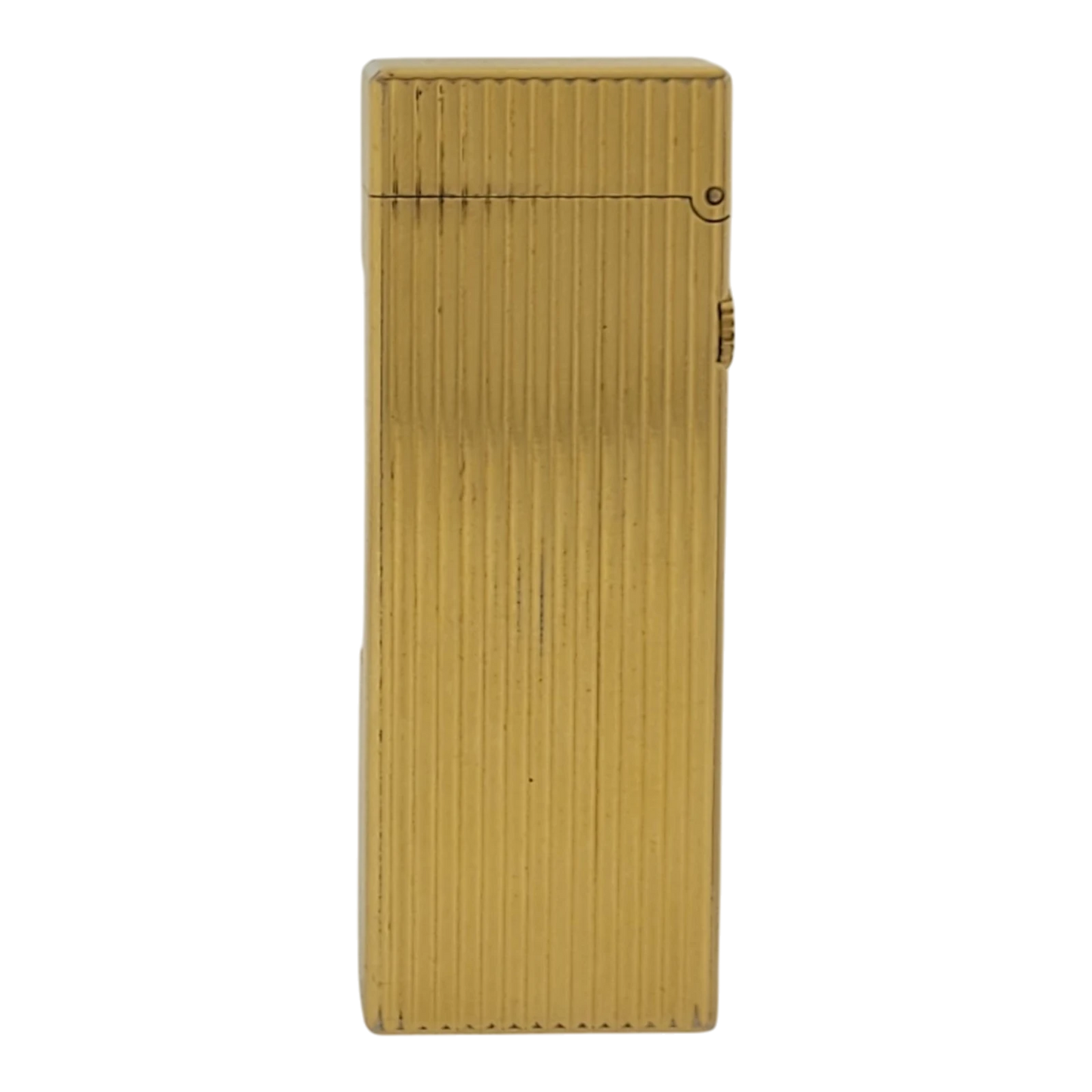 Preowned Dunhill Rollagas Gold Vertical Lines Lighter