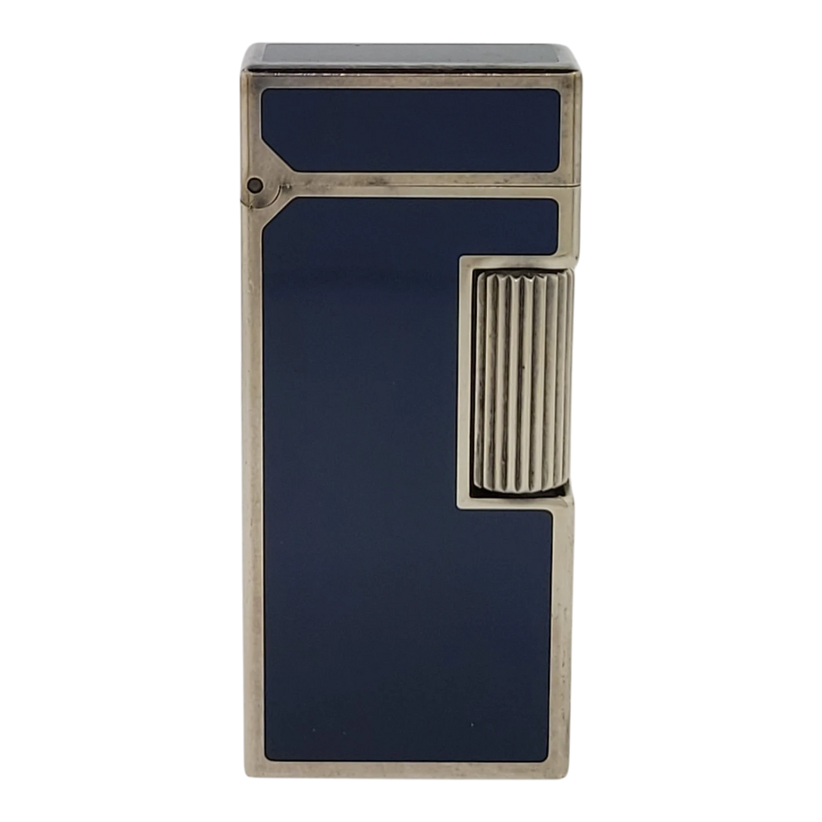 Preowned Dunhill Rollagas Mini Blue Lacquer & Silver Lighter, Dunhill-40