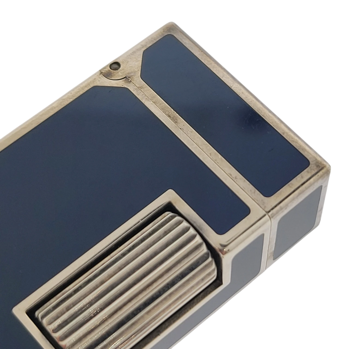 Preowned Dunhill Rollagas Mini Blue Lacquer & Silver Lighter, Dunhill-40